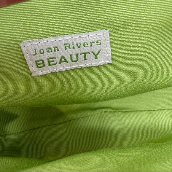 Joan Rivers Beauty Floral Kiss Lock Clutch Pink Gold Frame Evening Makeup Bag - Picture 2 of 13